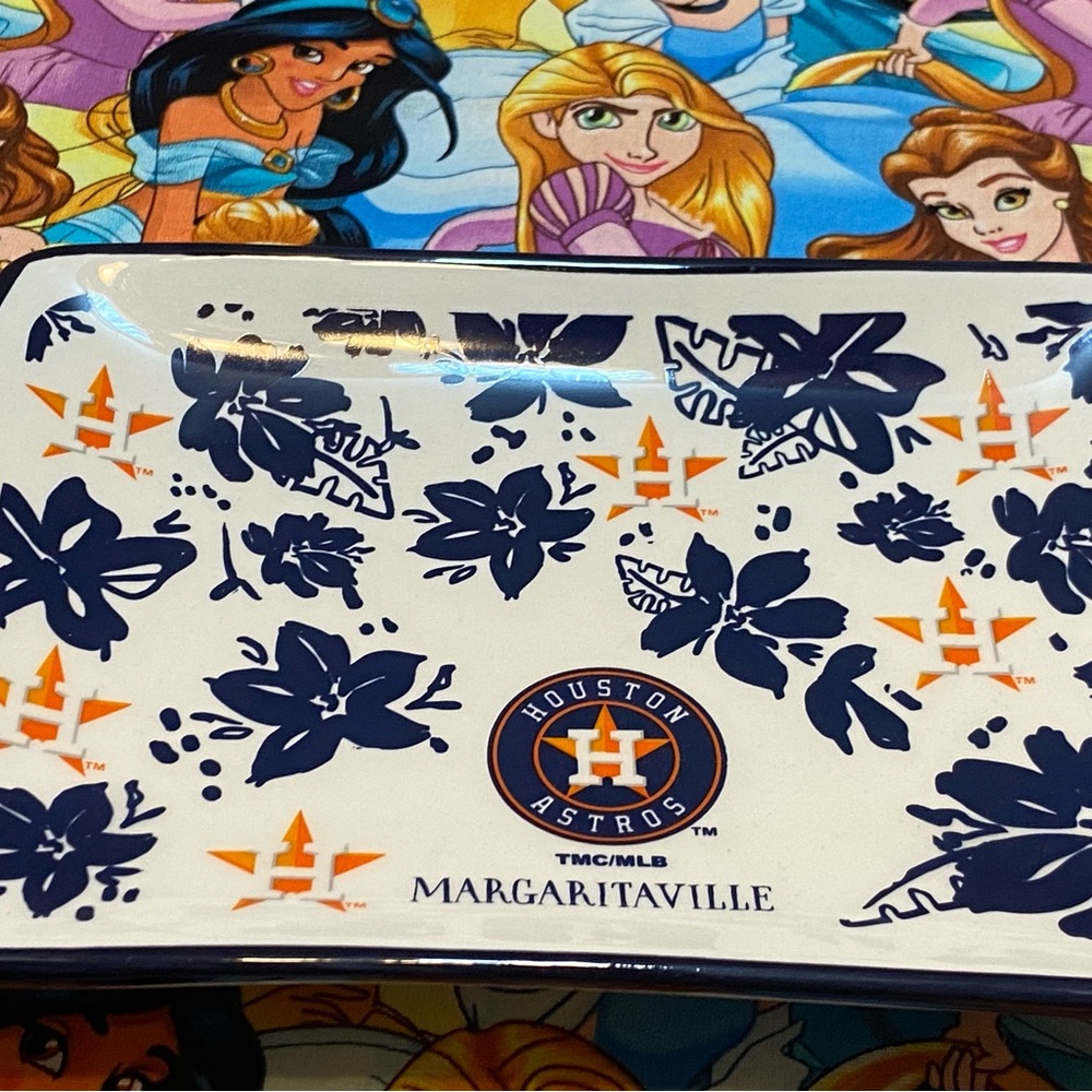 Margaritaville Houston Astros Floral Serving Tray - Navy & Orange